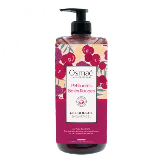 Osmaé Pétillantes Baies Rouges gel douche 1L