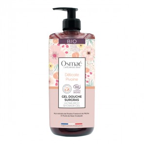 Osmaé Rose Délicate Pivoine gel douche surgras 1L