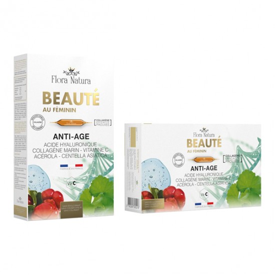 Flora Natura Beauté au Féminin anti-âge 20 ampoules de 15ml