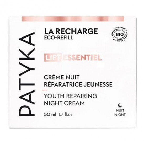 Patyka Lift Essentiel recharge crème nuit réparatrice jeunesse 50ml Patyka Lift Essentiel recharge crème nuit réparatrice jeunesse 50ml