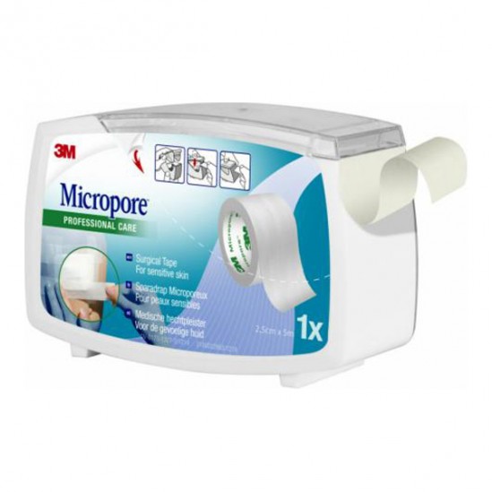 3M sparadrap microporeux non tissé 25mmx5m 3M sparadrap microporeux non tissé 25mmx5m