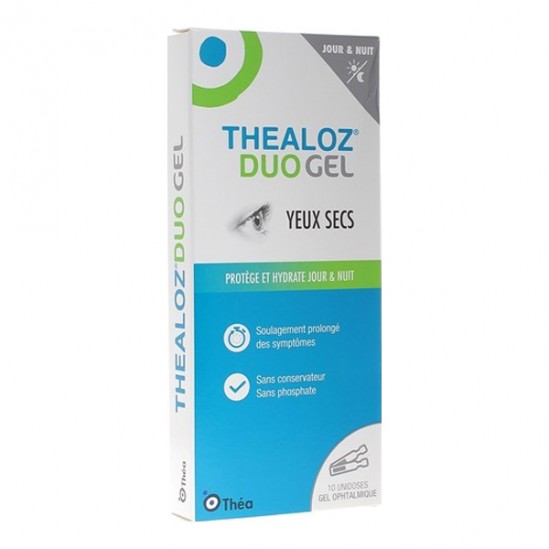 Théa Thealoz Duo gel yeux secs 10 unidoses de 0,4ml