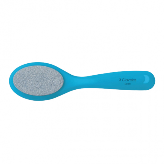 3 Claveles râpe pédicure céramique bleu 18cm