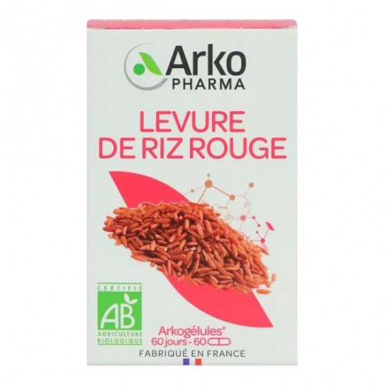 Arkopharma arkogélules levure de riz rouge bio 60 gélules