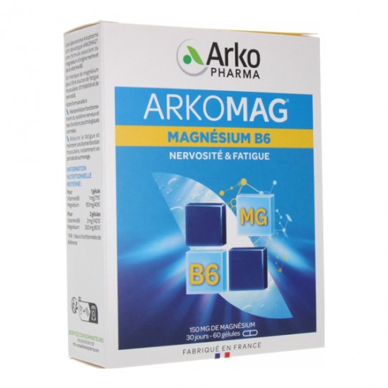 Arkopharma Arkomag Magnésium B6 60 gélules