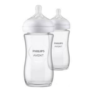 Avent Biberon Natural response verre lot de 2 x 240ml