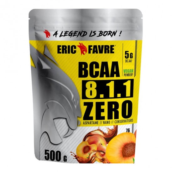 Eric Favre BCAA 8.1.1 Zéro Vegan thé pêche 500gr