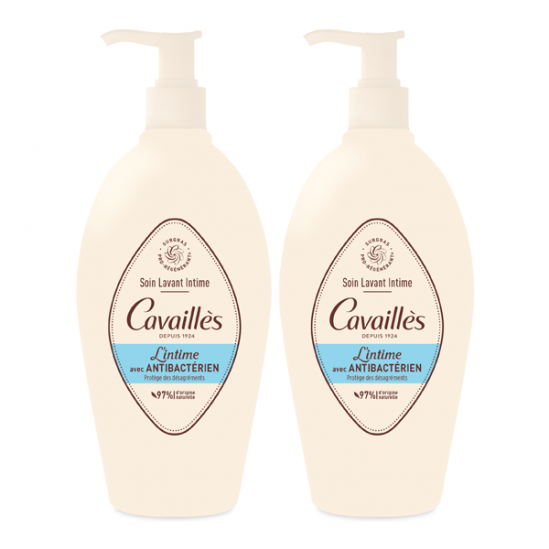 Rogé Cavaillès soin lavant intime anti-bactérien lot de 2 x 500ml