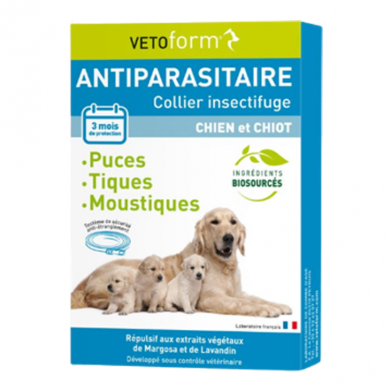 Vetoform Antiparasitaire collier chien et chiot 60cm