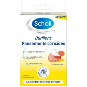 Scholl Apósitos Coricidas para Rozaduras 2 tiritas + 2 discos coricidas