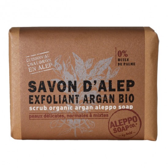 Tadé savon d'Alep exfoliant Argan bio 100gr