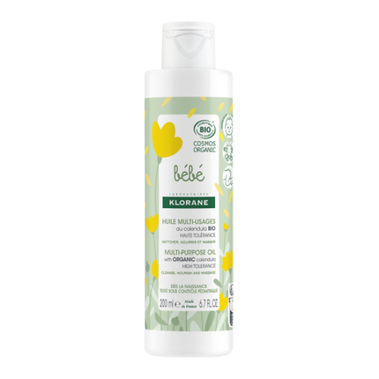Klorane Bébé huile multi-usages au Calendula bio 200ml