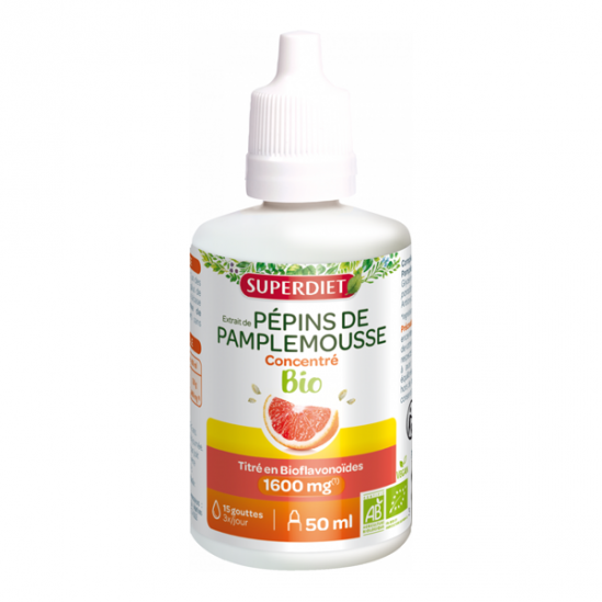 Superdiet Extrait de Pépins de Pamplemousse bio 420mg 100ml