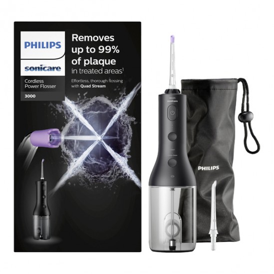 Philips Sonicare Power Flosser 3000 sans fil HX3806/33 Jet dentaire noir