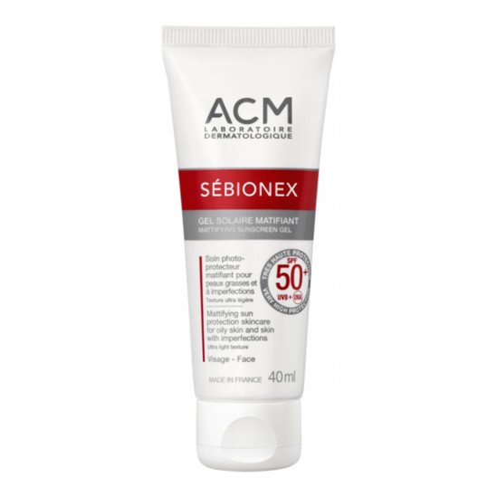ACM Sébionex gel solaire matifiant SPF50+ 40ml ACM Sébionex gel solaire matifiant SPF50+ 40ml
