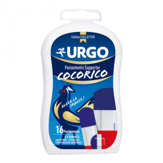 Urgo Cocorico 16 pansements supporter 3 formats waterproof