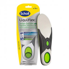 Scholl LiquiFlex semelles soutien quotidien 5 en 1 taille S