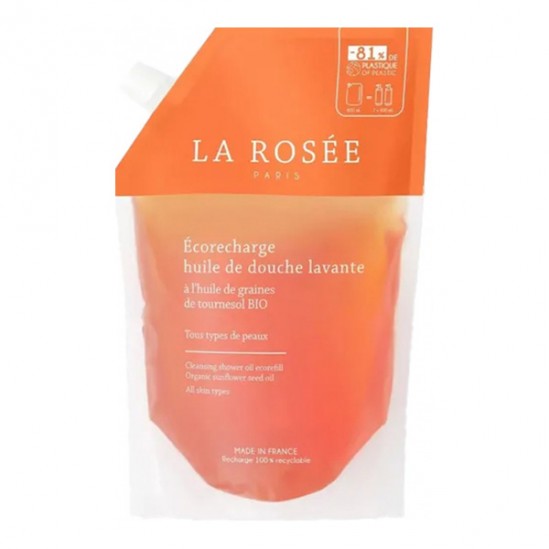La Rosée Écorecharge huile de douche lavante 800ml
