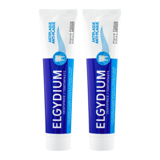 Elgydium dentifrice anti-plaque 75 ml lot de 2