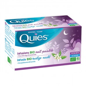 Quies Sommeil infusions bio nuit paisible 20 infusettes