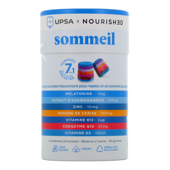 UPSA Nourished Sommeil 7 en 1 - 30 gummies UPSA Nourished Sommeil 7 en 1 - 30 gummies