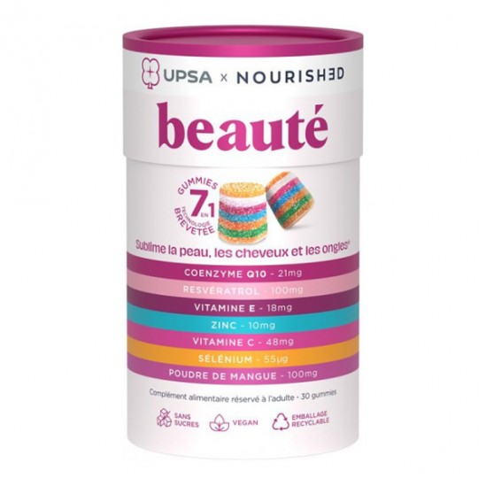 UPSA Nourished Beauté 7 en 1 - 30 gummies UPSA Nourished Beauté 7 en 1 - 30 gummies