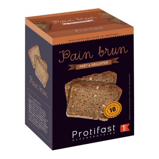 Protifast Pain brun 10 tranches 500gr Protifast Pain brun 10 tranches 500gr