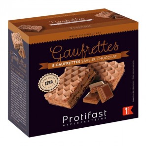 Protifast gaufrettes saveur chocolat 4 sachets fraîcheur x 2 gaufrettes