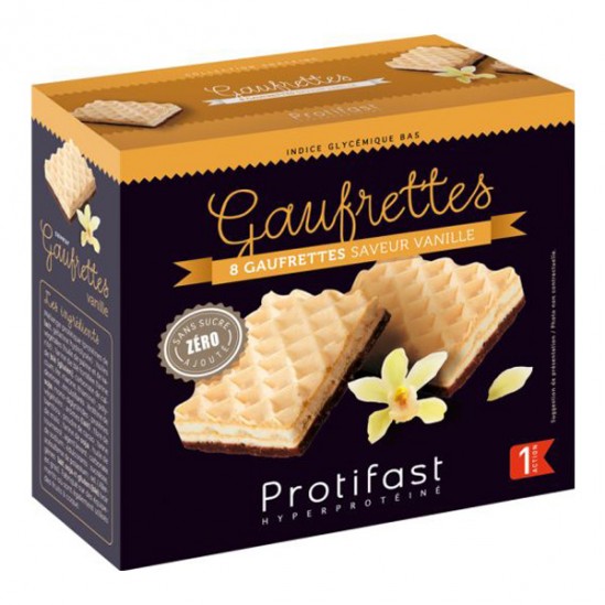 Protifast 8 gaufrettes saveur vanille 140gr