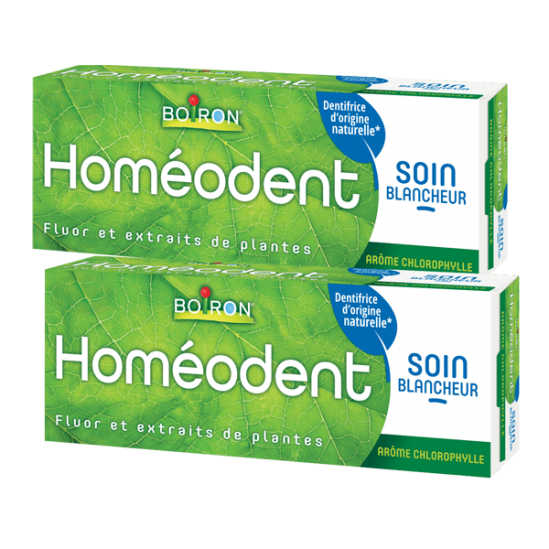 Boiron Homéodent Soin Blancheur Chlorophylle Lot de 2 x 75 ml