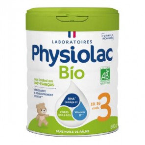 Physiolac Bio de 1 à 3 ans 800g