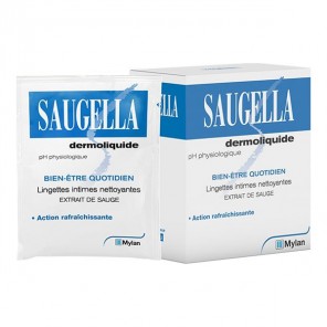 Saugella Dermoliquide 10 toallitas íntimas