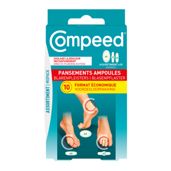 Compeed pansements ampoules Assortiment 10 pansements
