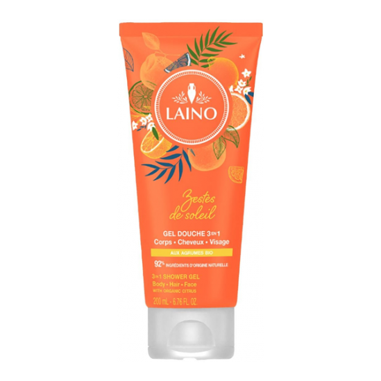 Laino gel douche 3 en 1 hydratant aux Agrumes 200ml