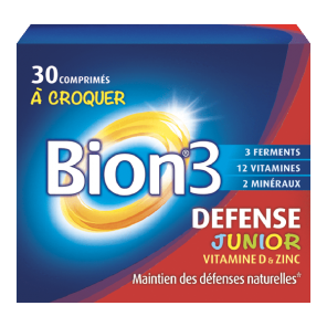 Bion 3 Defence junior sabor Frambuesa 30 comprimidos