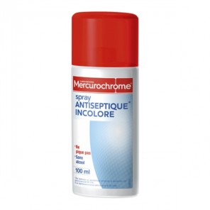 Mercurochrome Antiseptique Incolore spray 100ml