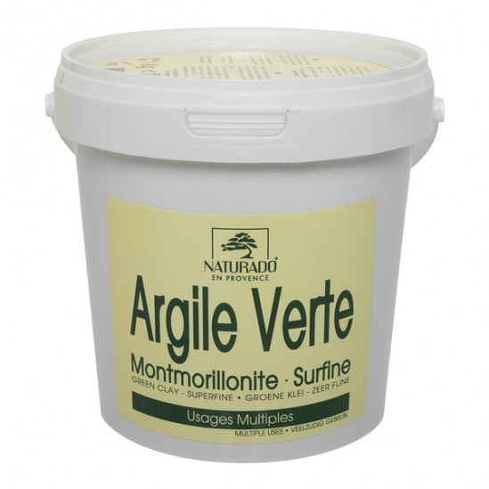 Naturado Argile surfine verte Montmorillonite 1kg Naturado Argile surfine verte Montmorillonite 1kg