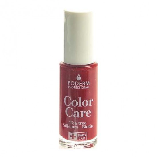 Poderm vernis color care rouge noir 8ml