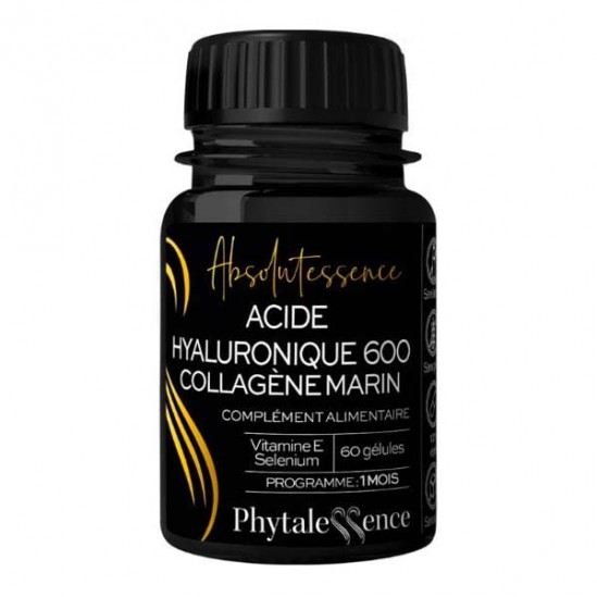 Phytalessence Acide Hyaluronique 600 Collagène marin 60 gélules