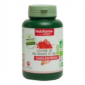 Nat&Form Levure de riz rouge et ail bio 200 gélules