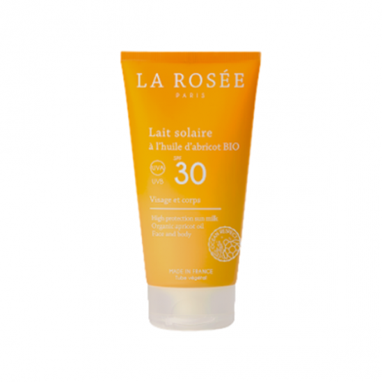 La rosée Lait solaire à l’huile d’abricot BIO SPF30