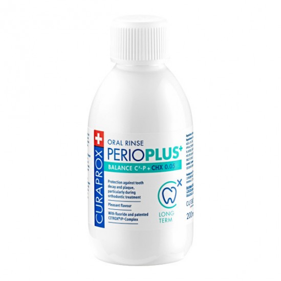 Curaprox PerioPlus+ balance CHX 0.05 bain de bouche 200ml Curaprox PerioPlus+ balance CHX 0.05 bain de bouche 200ml