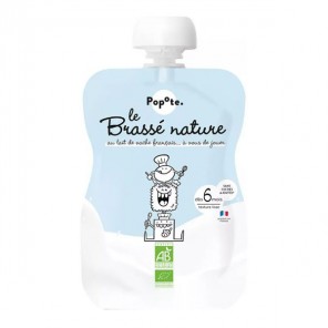 Popote Le Brassé Nature au lait dès 6 mois bio 100gr