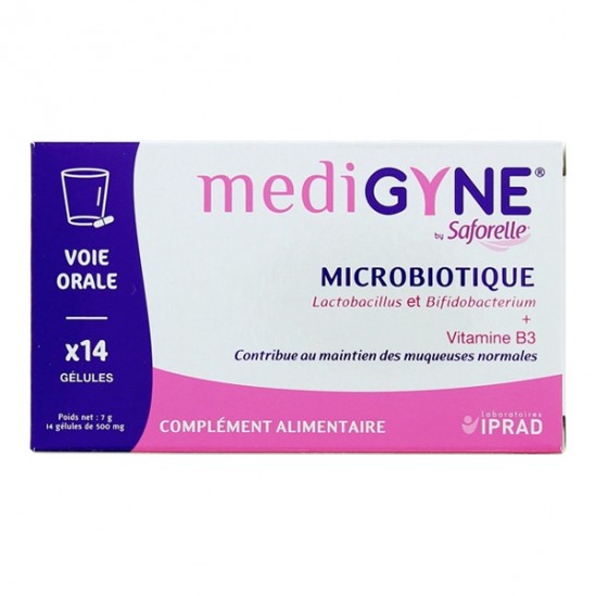 Saforelle medigyne microbiotique 14 gélules