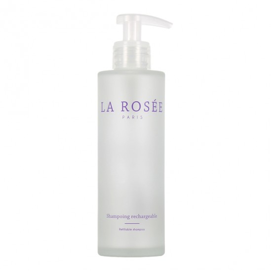 La Rosée flacon de shampoing en verre vide rechargeable 200ml