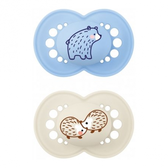 MAM Original 3 sucettes silicone +18 mois, bleu