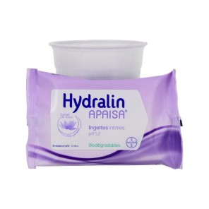 Hydralin apaisa toallitas íntimas extracto de loto 10 toallitas