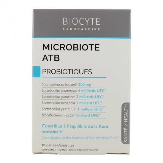 Biocyte Microbiote ATB probiotiques 10 gélules