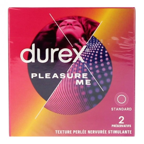 Durex Pleasure Me boîte de 2 préservatifs