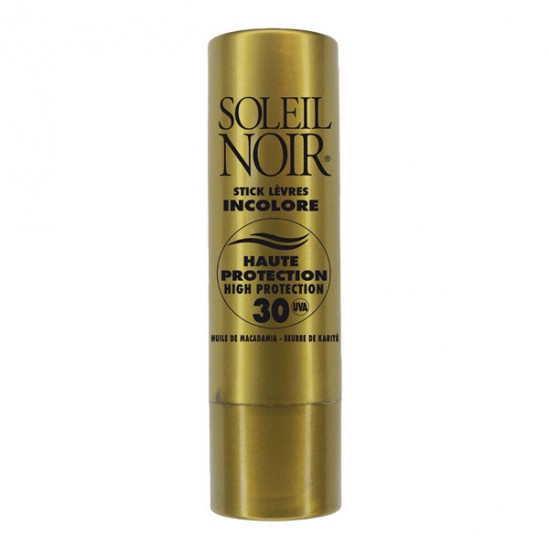 Soleil Noir stick lèvres incolore SPF30